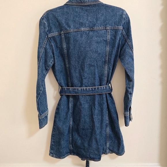 Zara denim long sleeve mini dress nwt - Picture 7 of 8
